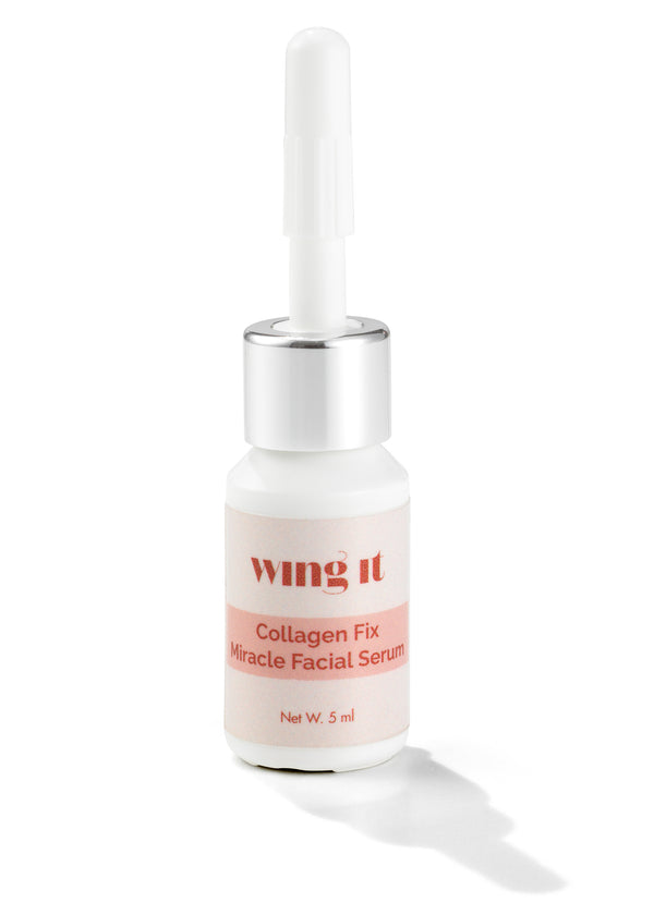 Wing it collagen fix dermplaning serum bottle 